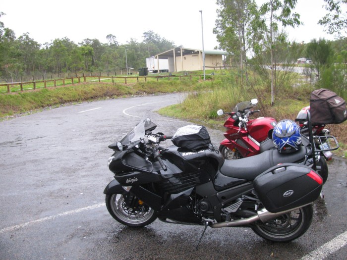 At a rest area near Buladelah